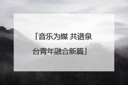 音乐为媒 共谱泉台青年融合新篇